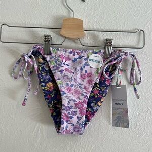 NWT Love Shack Fancy x Hurley Sunny Meadow Reversible Tie Bikini Bottom